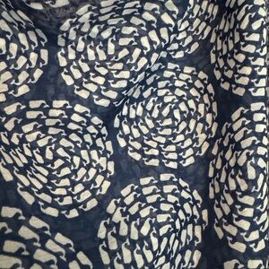 Navy and White Patterned Fabric